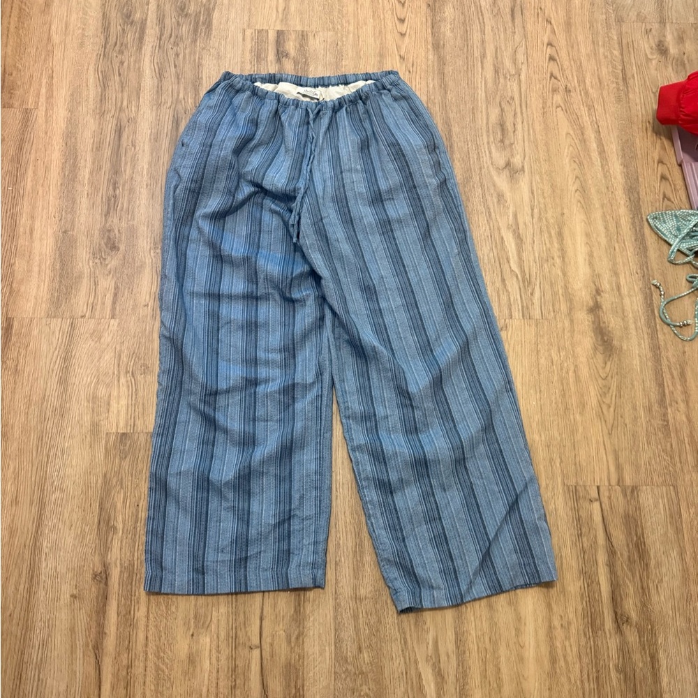 Blue Striped hippy pants